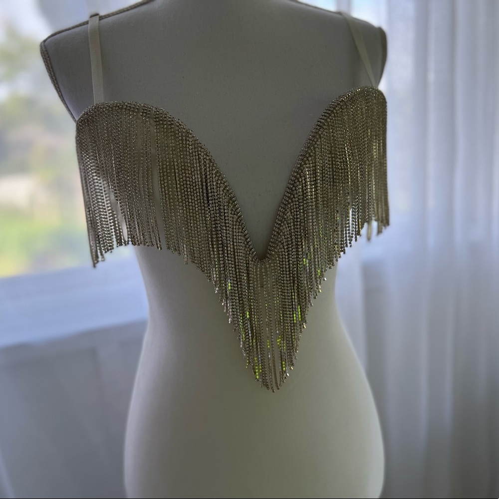 Reve boutique // JESSICA BARA ICY FRINGE BODYCON DRESS